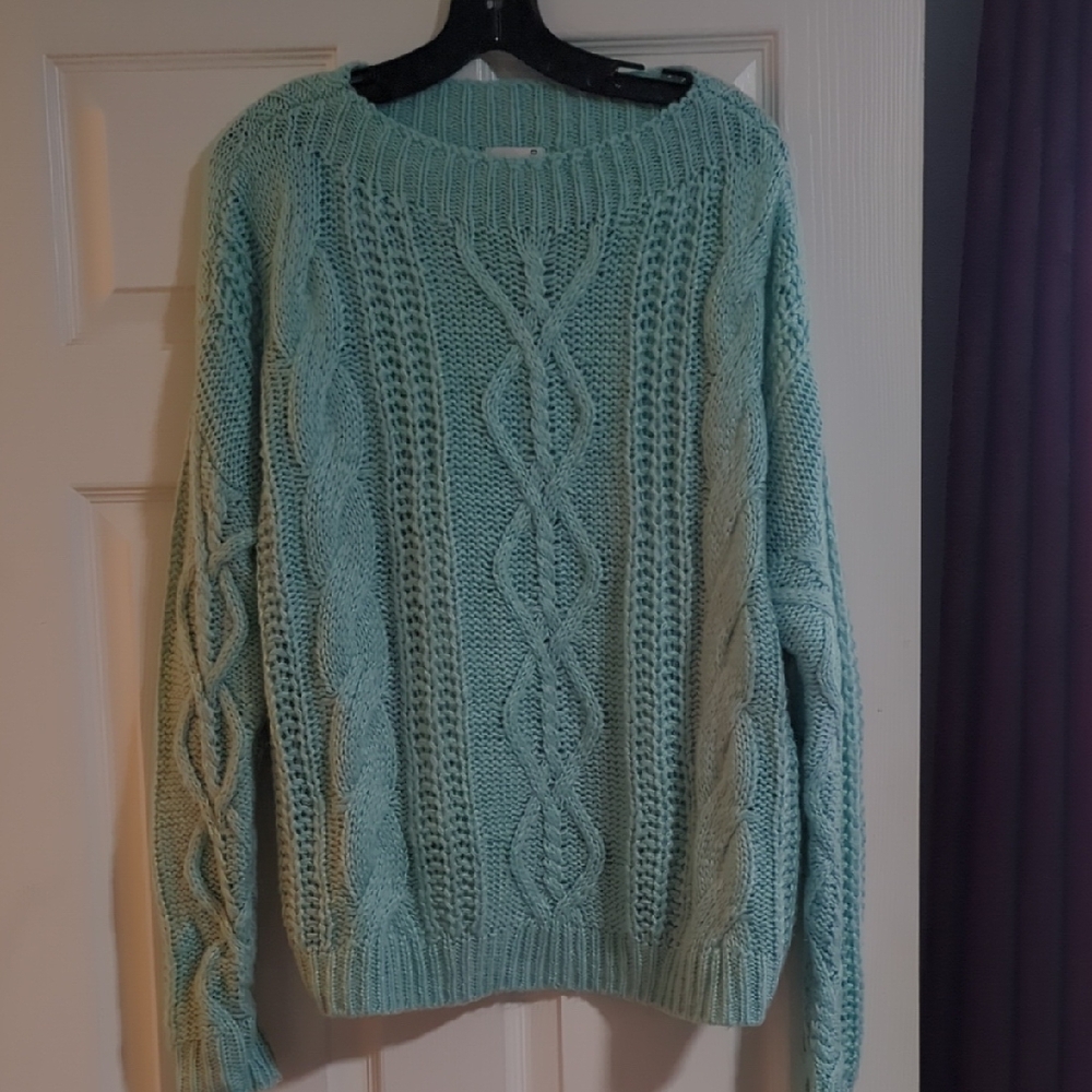 SO Light Green Knit Sweater